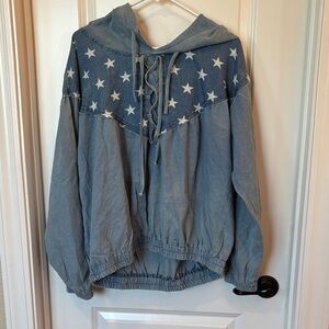 POL Blue Star Patriotic sweater